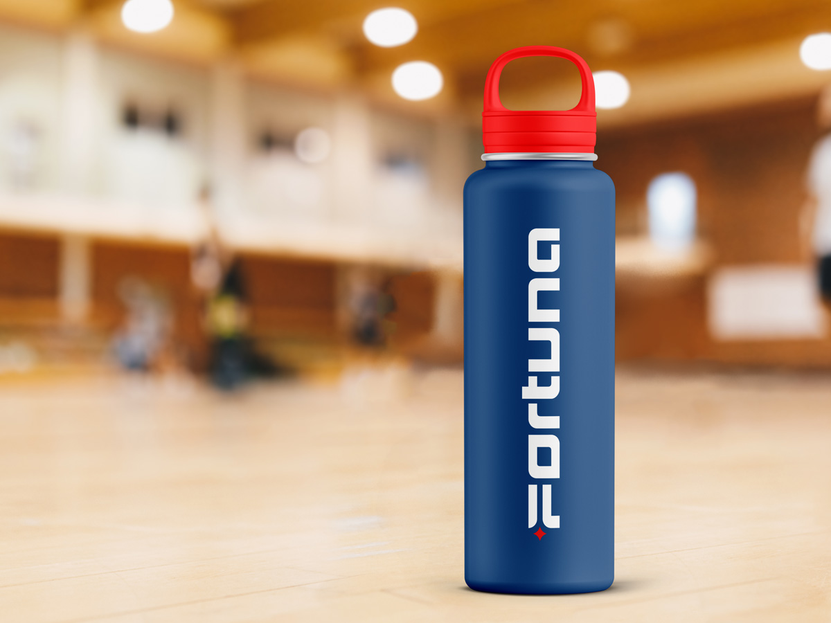 Trinkflasche VSG Fortuna (Montage die piktografen.de)